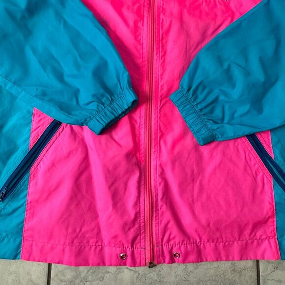 Vintage 90s Reebok Bumblegum Lightweight Windbreaker Jacket Size M Womens - Picture 4 of 8